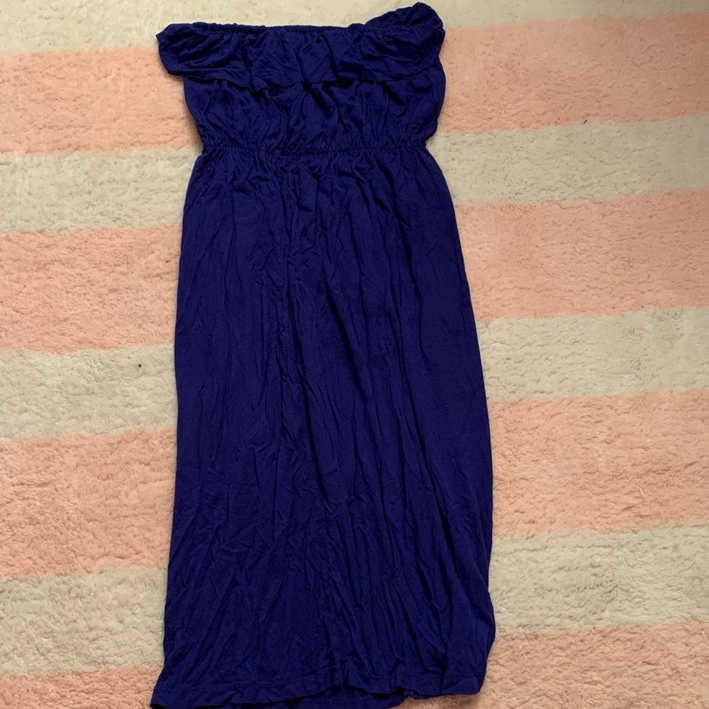 Dragonfly import royal blue beach dress